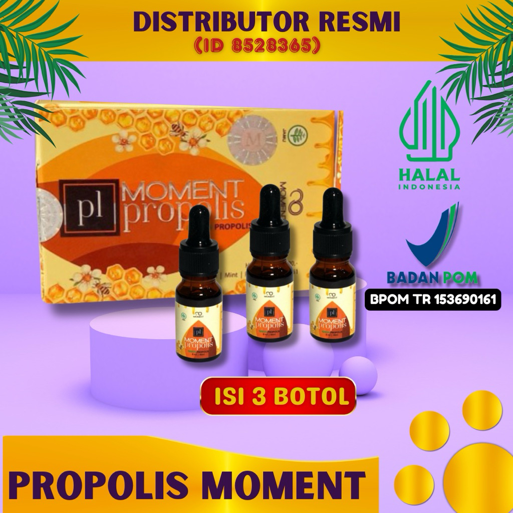 Green Brazillian propolis Moment Herbal rasa Mint dan NANO Technology