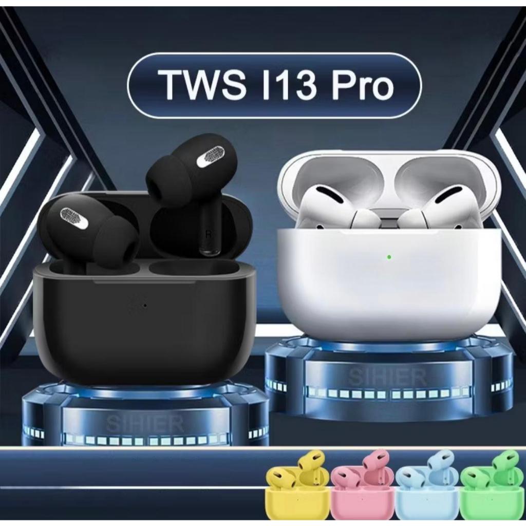 READY HAEDSET TWS I13 Pro Bluetooth Bass 9D HiFi Stereo Sound Earphone Wireless with Microphone Spor