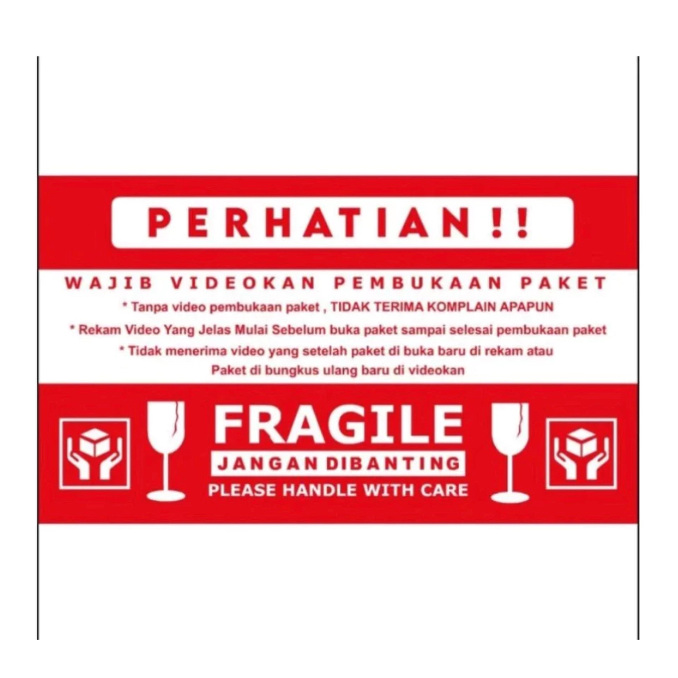 

STIKER FRAGILE VIDEO UNBOXING BESAR FW