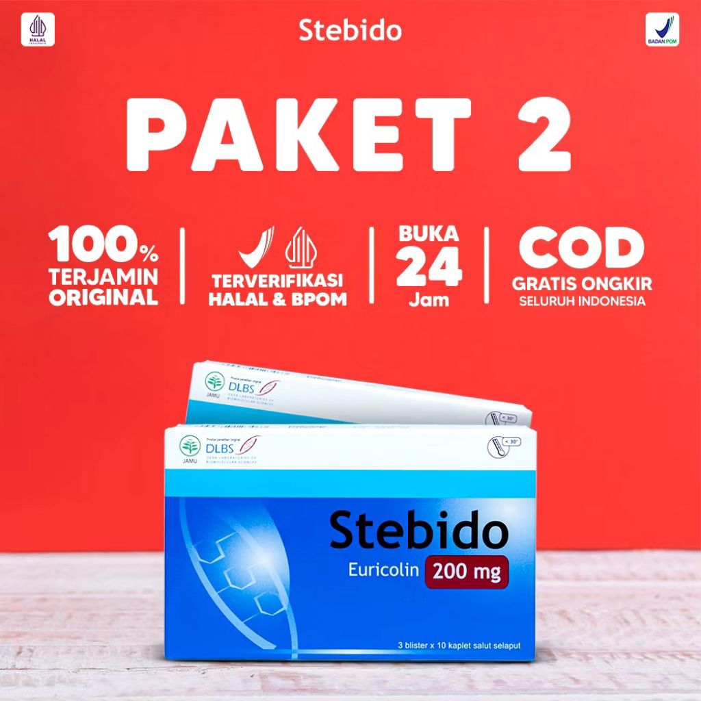 STEBIDO 2 Paket Penunjang Performa Pria Stebido Original