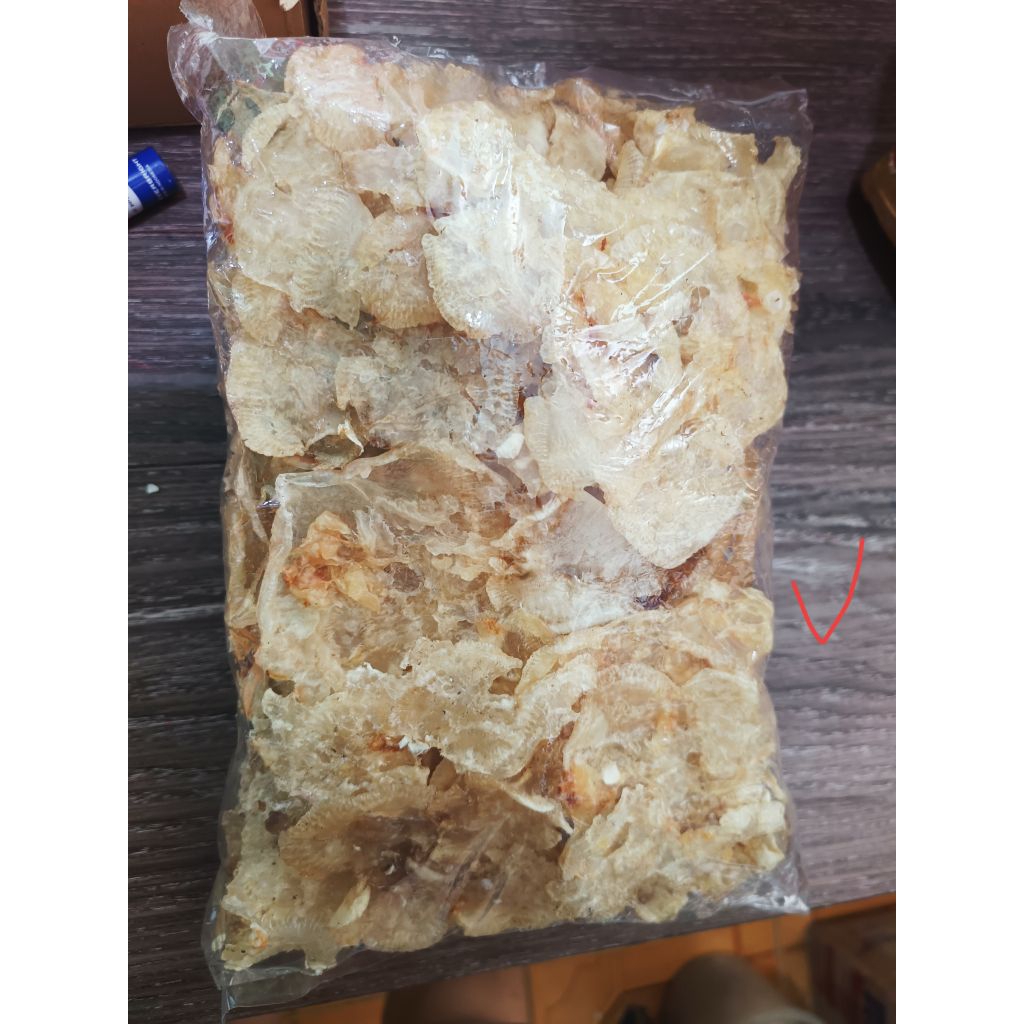 

Hupio Ikan Duri Sing.a Bagan 1kg Perut Ikan pelampung sirip khas Bagansiapiapi/ Sinaboi