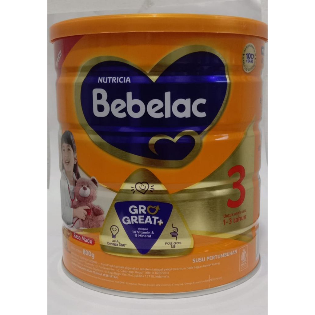 

bebelac 3 usia 1-3 tahun susu pelengkap nutrisi anak rasa madu