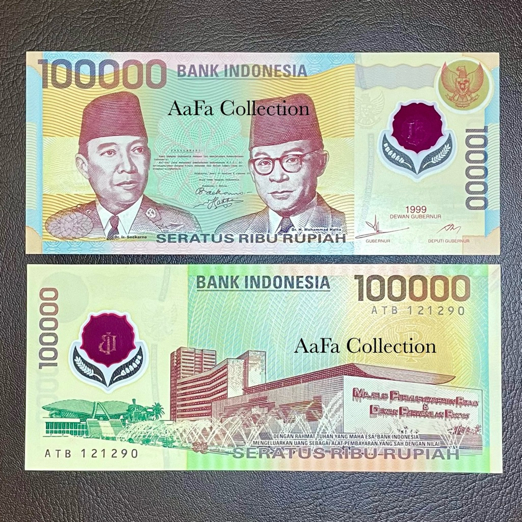 UANG KERTAS KUNO 100 RIBU POLYMER SOETA 1999