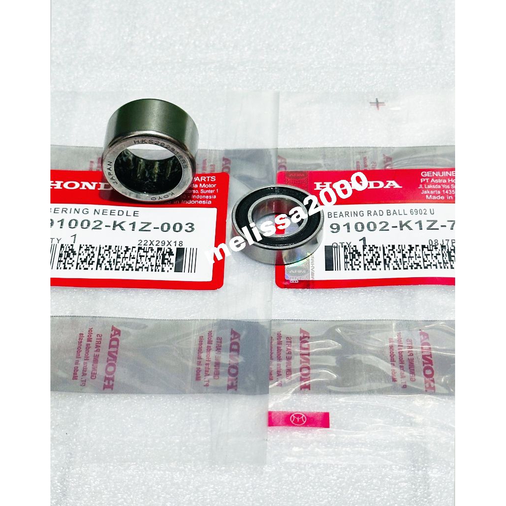 Bearing pully K1Z + Bearing Needle K1Z PCX 160 ADV 160 ORI