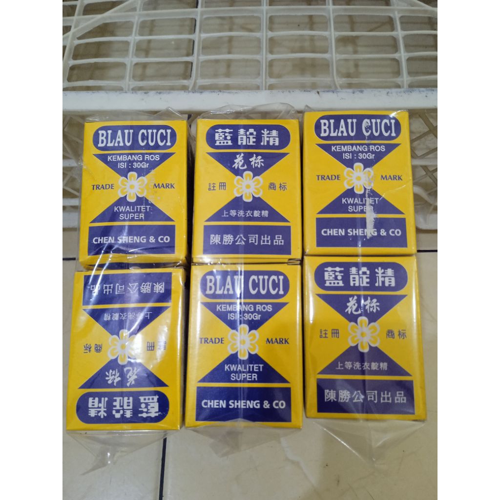Blau Cuci Kembang Ros Blau Tjutji Pembersih baju
