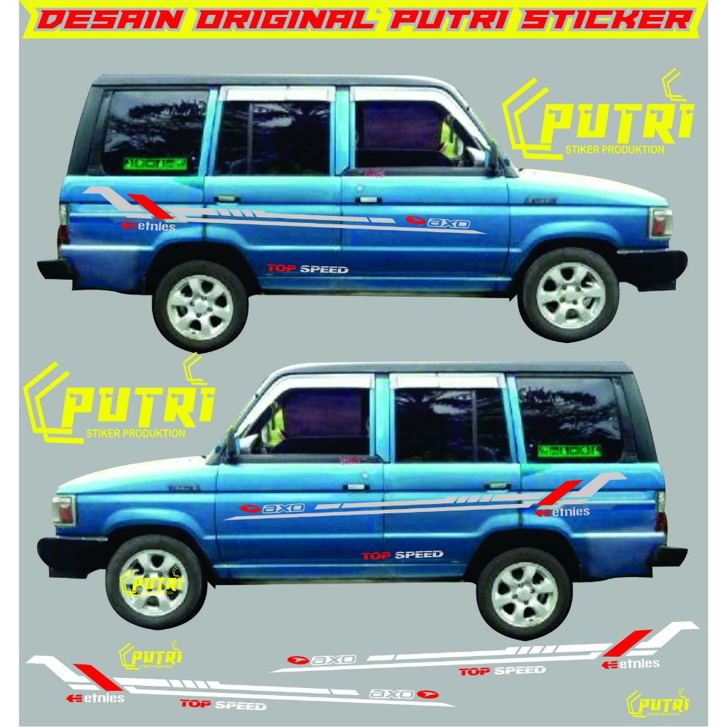 Terbaru Stiker Cutting Mobil KIJANG ROVER Murah