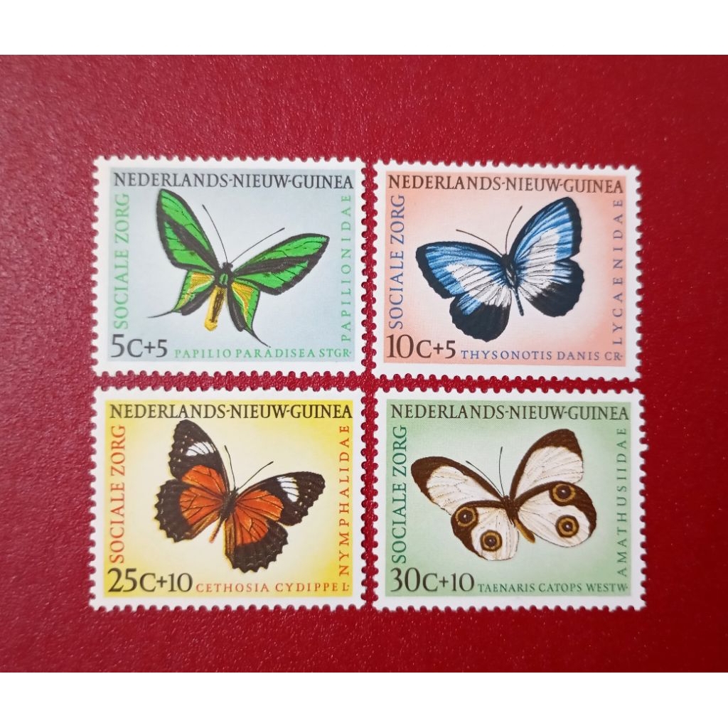 

PRANGKO NEDERLANDS NIEUW GUINEA SERI KUPU-KUPU