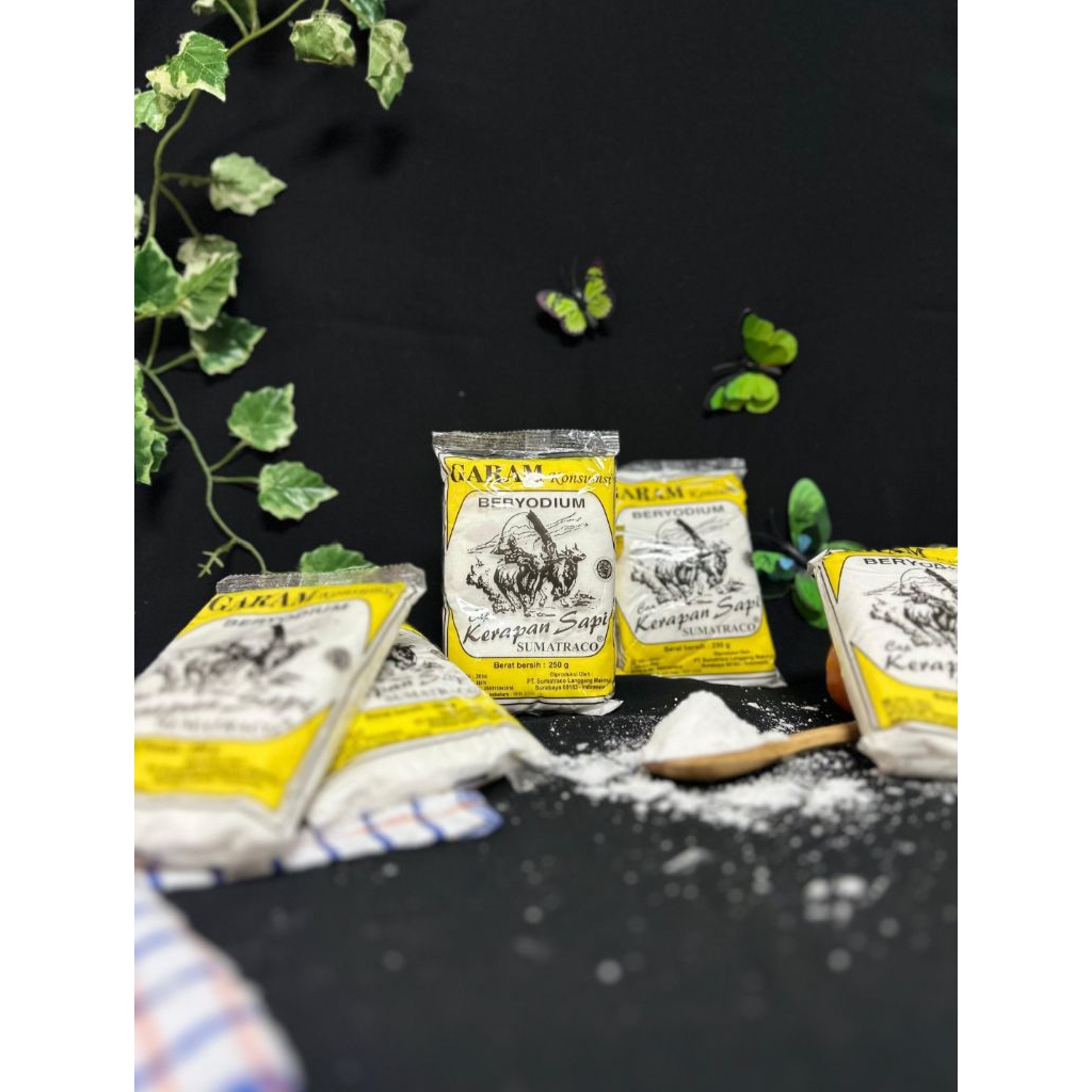 

Garam Sarcil Garam Konsumsi Beryodium Merk karapan sapi 250 gram