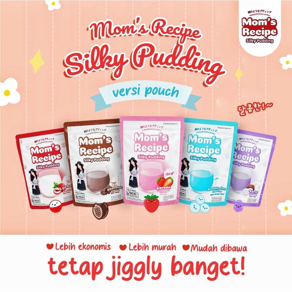 

Silky Pudding Mom's Recipe Pouch Nutrijell 110gram