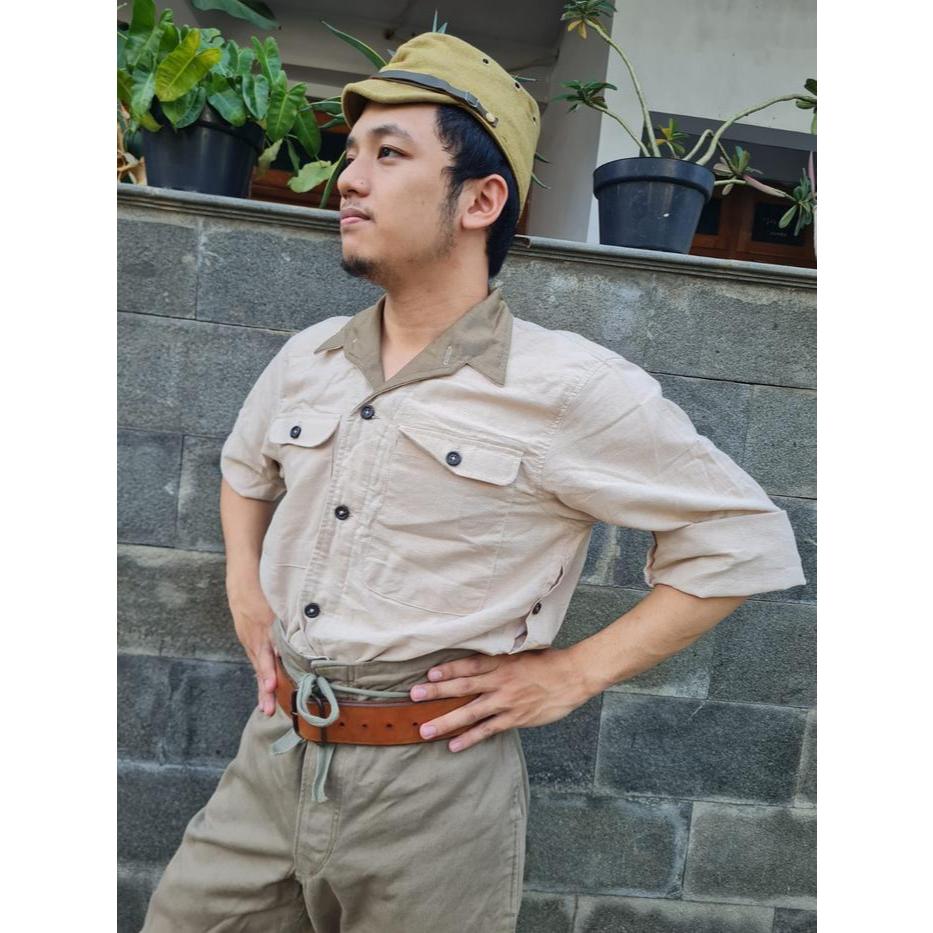 Seragam Tentara Kekaisaran Jepang IJA WW2 Kemeja Bosho Jyuban