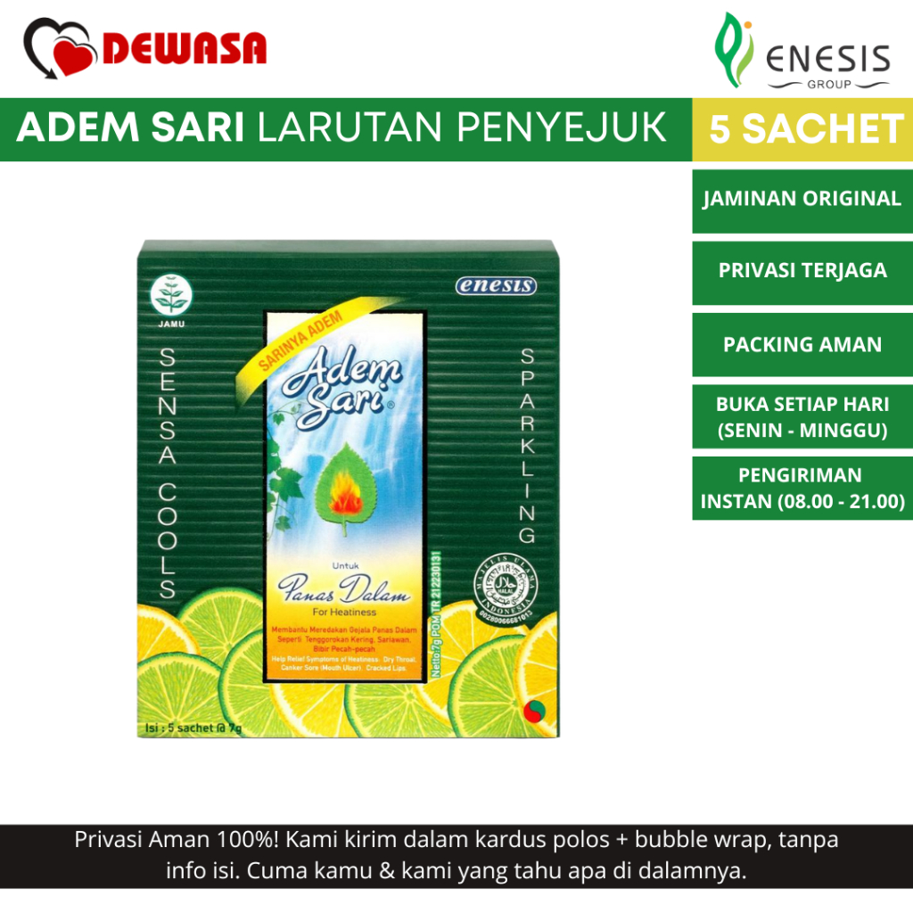 

ADEM SARI Larutan Penyejuk - 5 Sachet