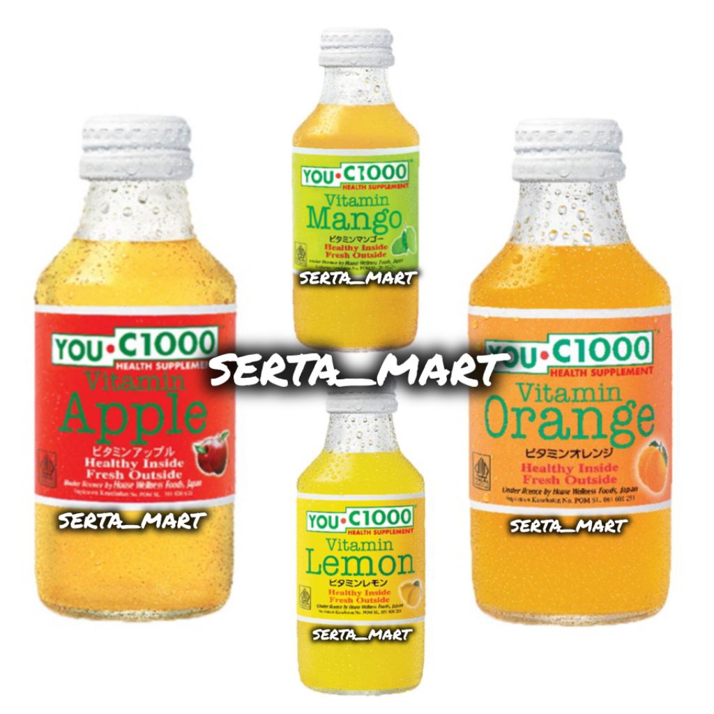 

You C1000 Minuman Vitamin C 140ml - YouC1000 Orange / Lemon / Apple / Mango