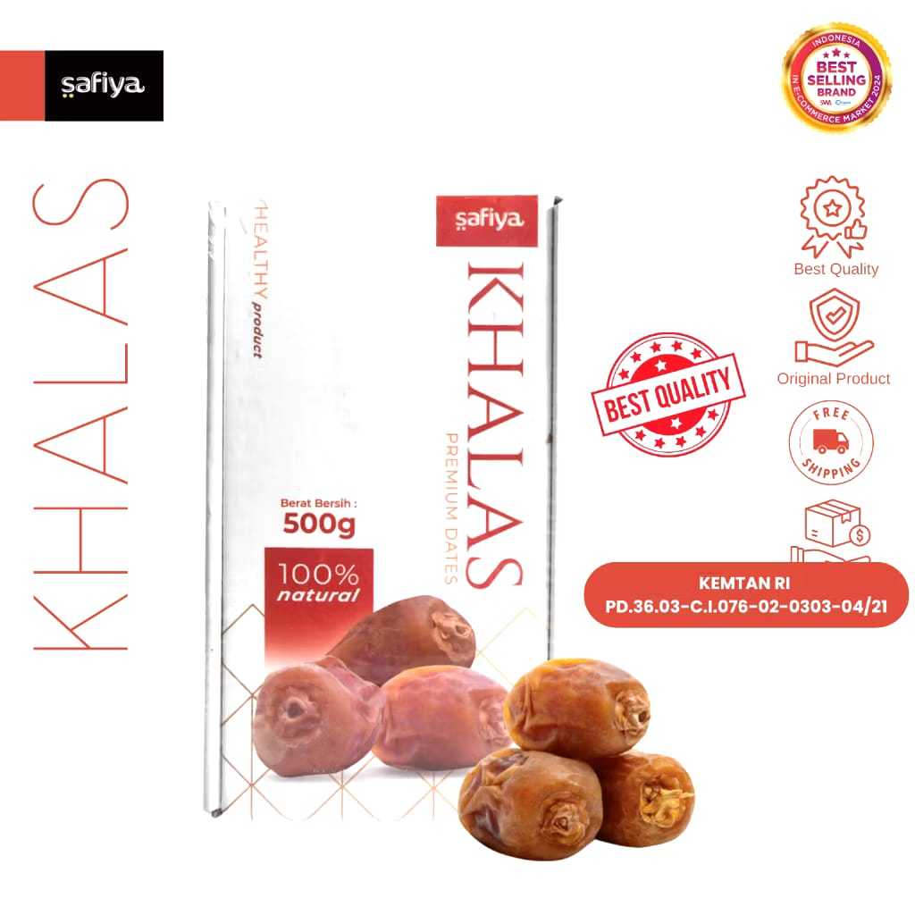 

Safiya Kurma Khalas Saad 500 Gram Kholas Dates Premium