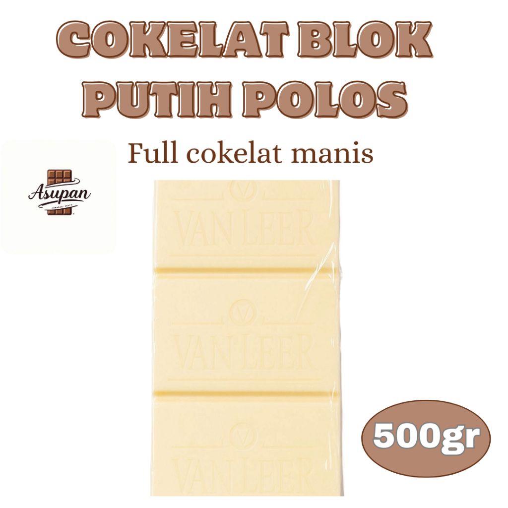 

Blok Cokelat polos | blok cokelat VANILLA 500gr