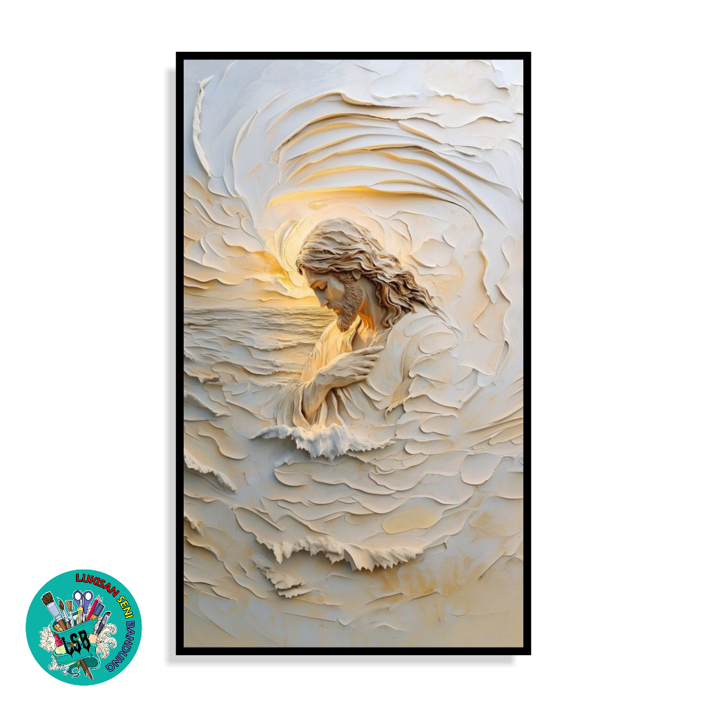 Lukisan Seni Bandung Lukisan Religi Tuhan Yesus Tuhan Jesus Lukisan Seni Asli Handmade