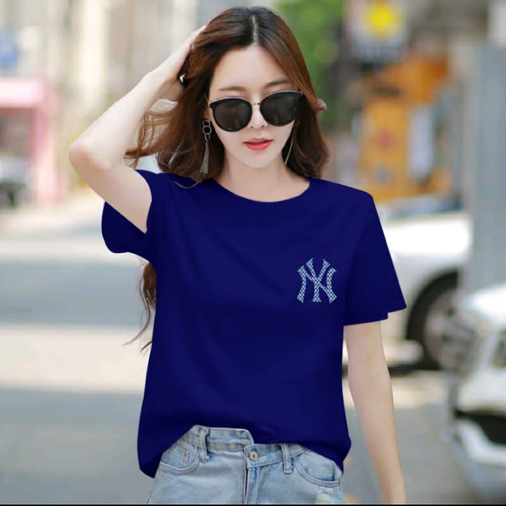 KAOS WANITA LOGO NY II ATASAN KAOS DEWASA II KAOS WANITA KEKINIAN