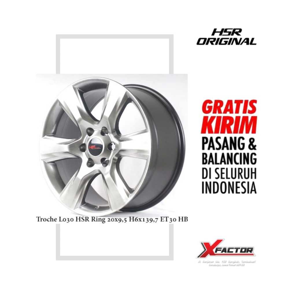 VELG HSR R20 HSR TROCHE R20X9,5 H6X139,7 ET20 HB