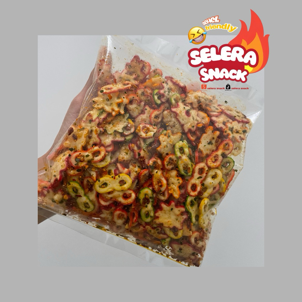 

SEBRING KERUPUK ANGKA 8 & BINTANG DAUN JERUK PEDAS 250gr SELERA SNACK