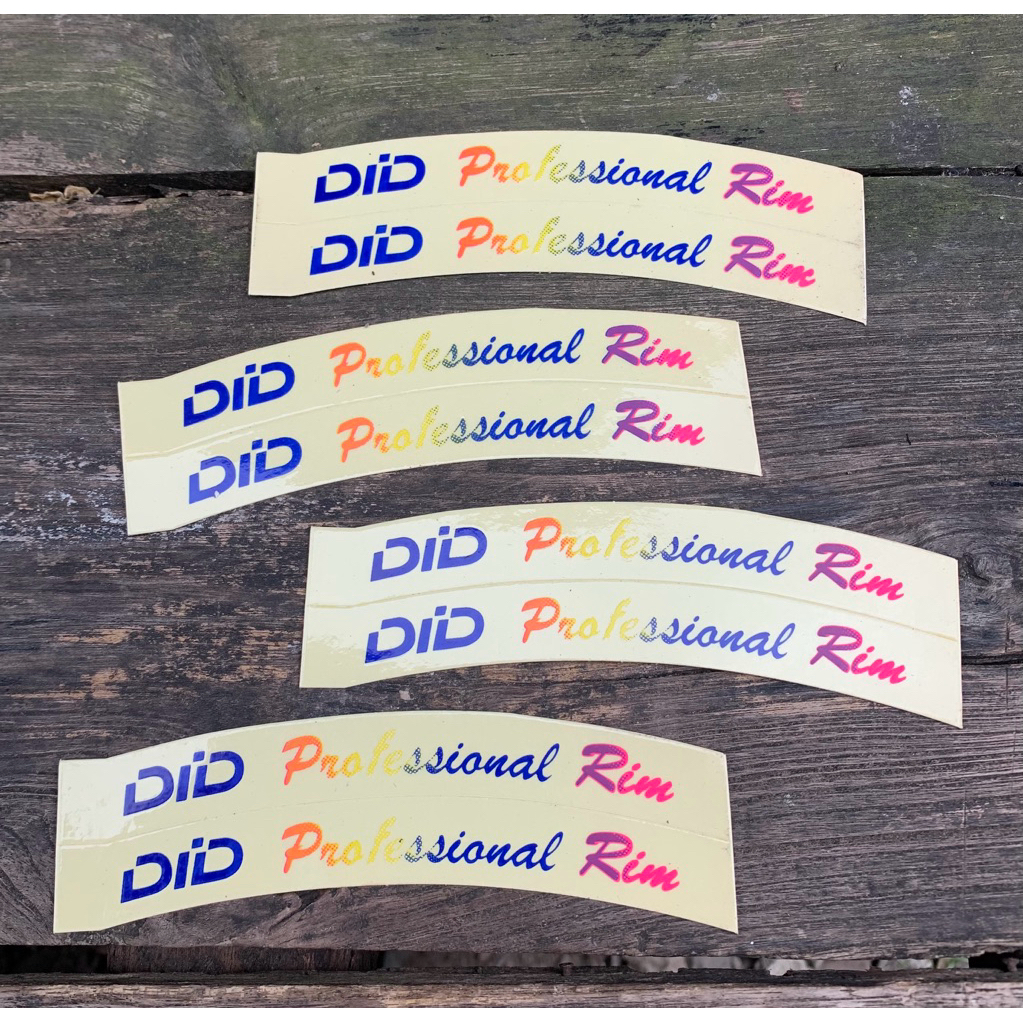 did original sticker decal untuk velg did professional rim