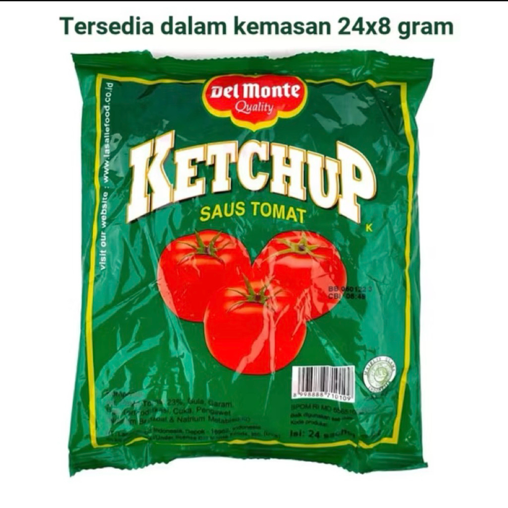 

soas tomat delmonte ketchup sachet 8g
