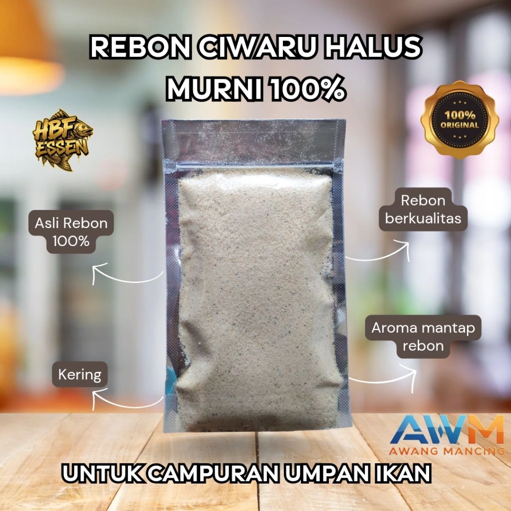 Udang Rebon Ciwaru Bubuk/Halus Murni 100%