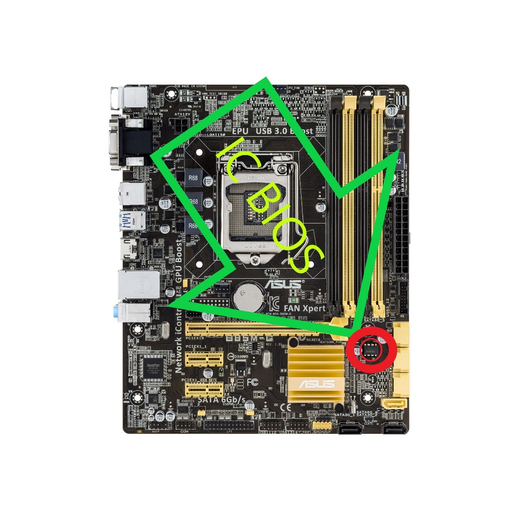 IC BIOS Asus B85M-G