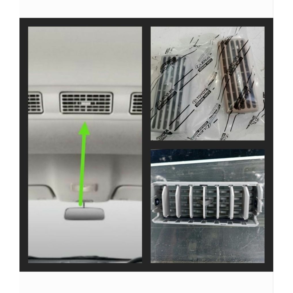 Kisi Kisi AC Pentilasi AC Tengah Belakang Mobil AVANZA XENIA RUSH TERIOS (Original)