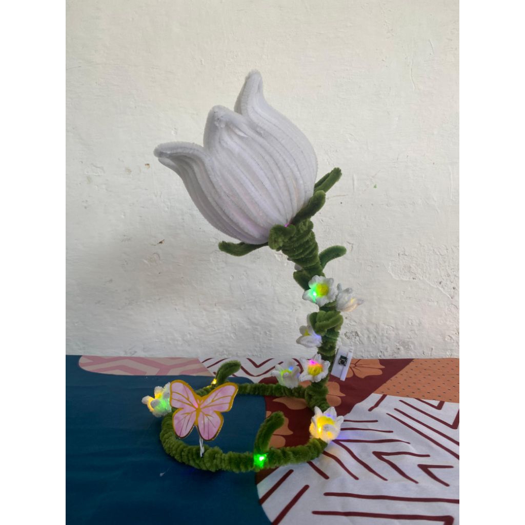 lampu tidur kawat bulu