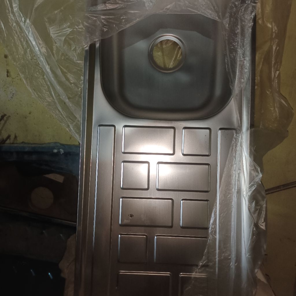 Bak Cuci Piring / BCP Stainless Steel Lubang 1 Sayap Minimalis