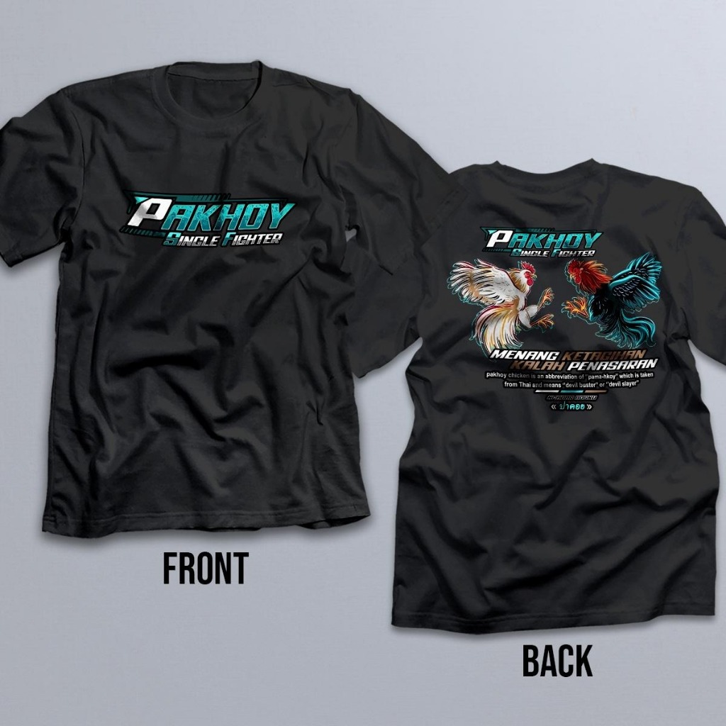 Kaos distro Petarung ayam Thailand Pama Pakhoy Bangkok Jago Ayam baju Dewasa Pria Wanita ready
