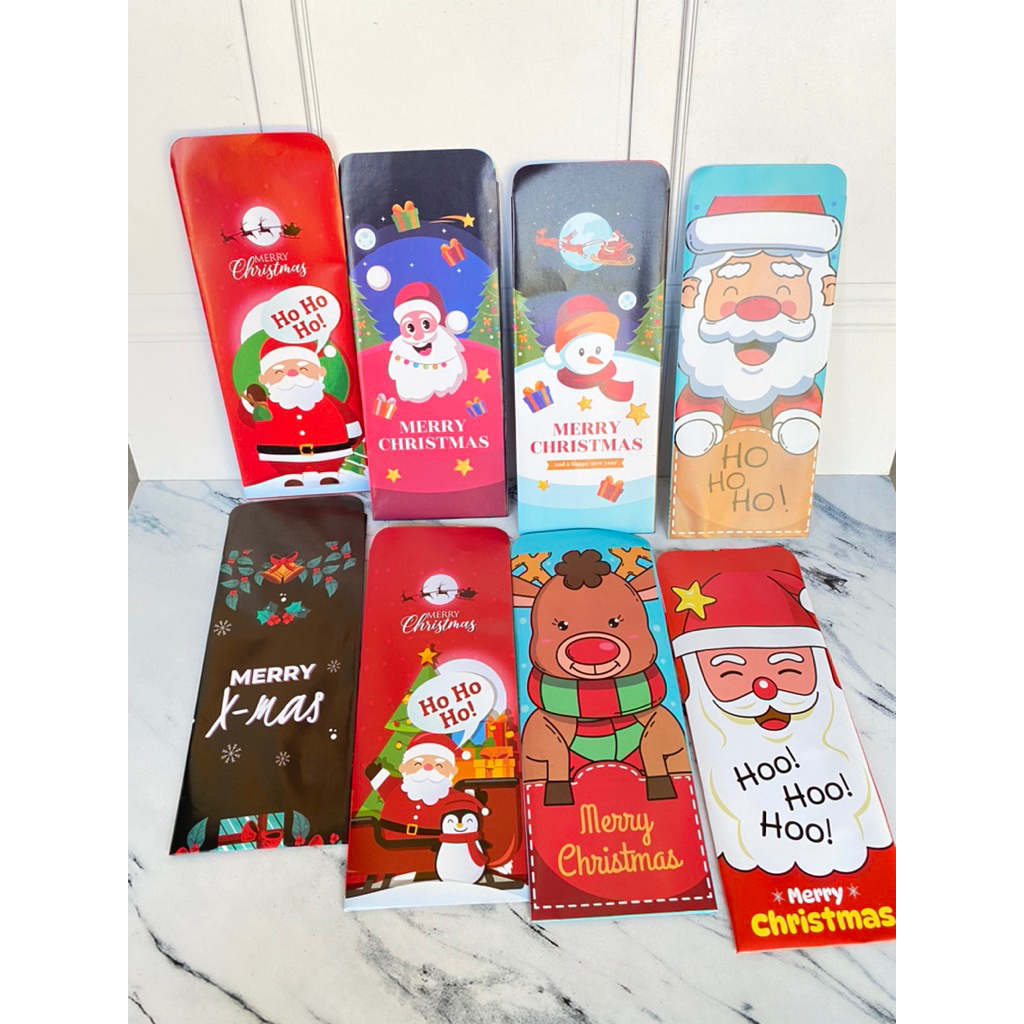 

10 pcs - Amplop Natal Panjang (uang tanpa Lipat)