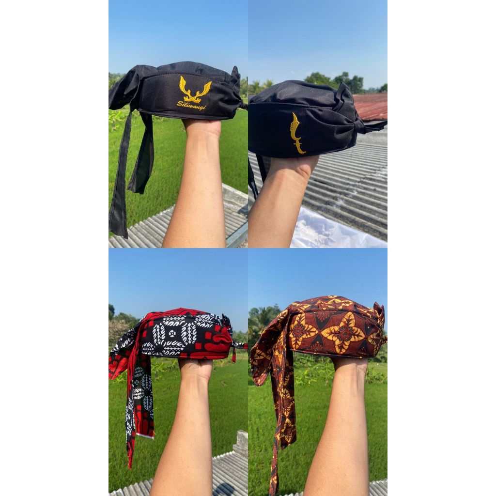 Iket Kepala Sunda Premium - Motif Siliwangi, Kujang & Batik Nusantara.