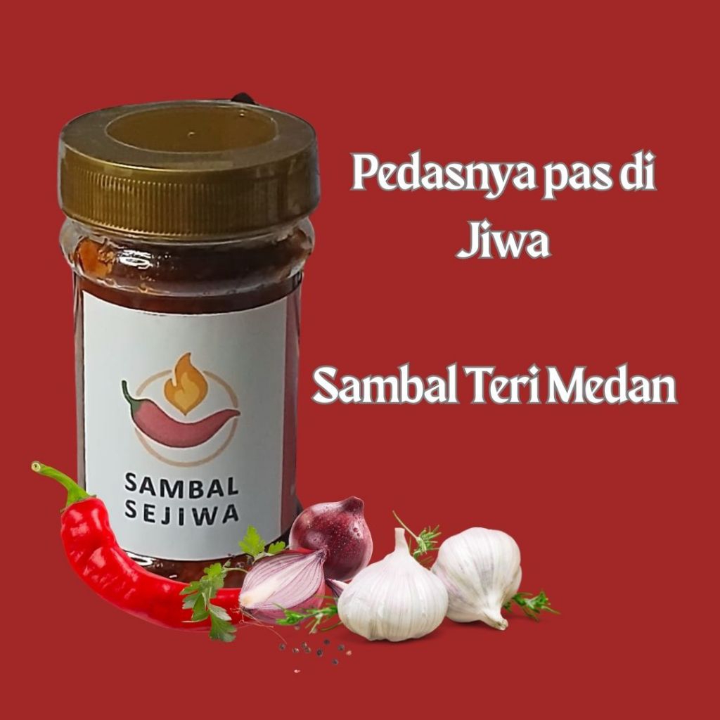 

Sejiwa Sambal - Sambal Bawang Teri Asin - Sambal Homemade 125 gram - Sambal Teri Pedas Enak Gurih
