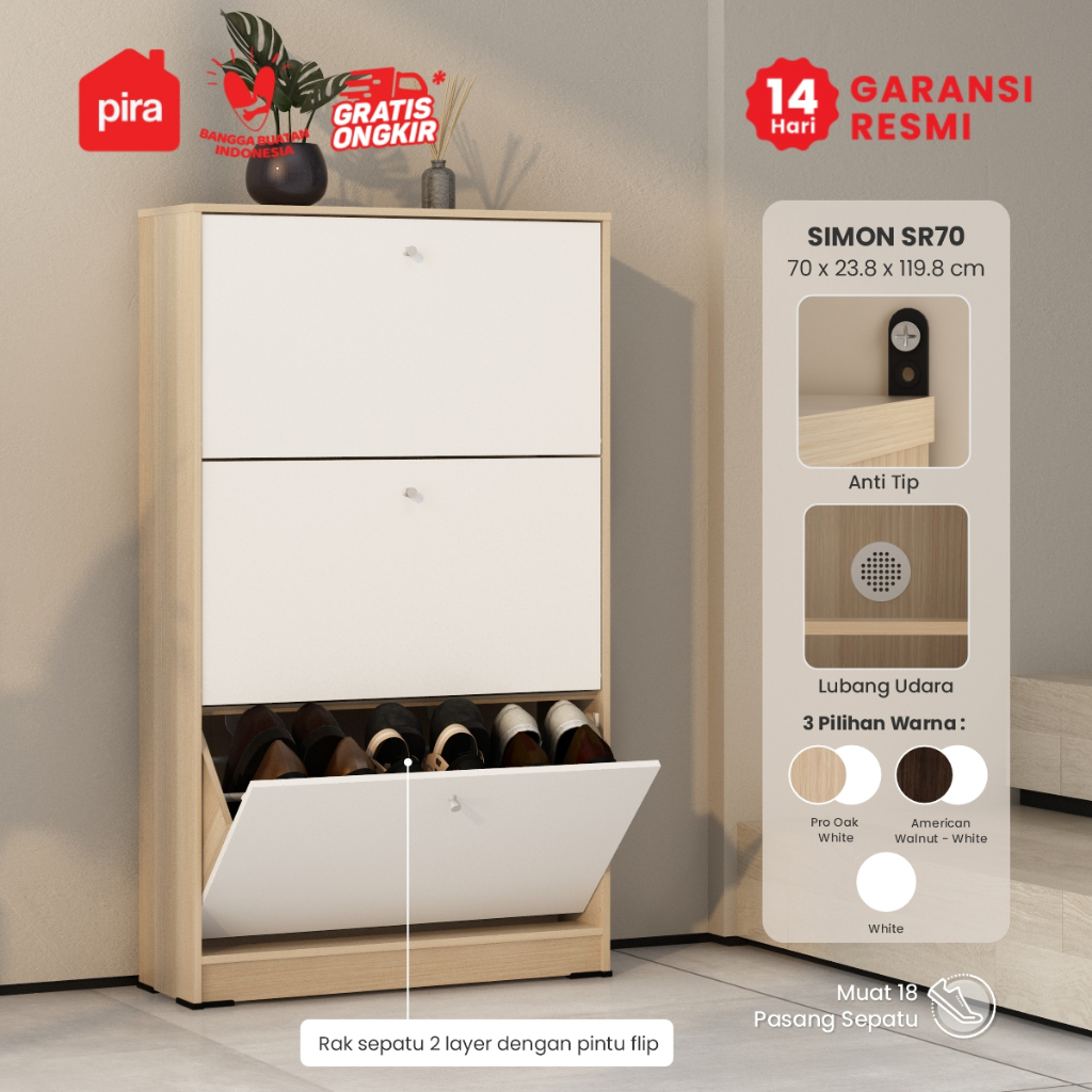 Pira Metropolis - Simon SR70 Rak Sepatu