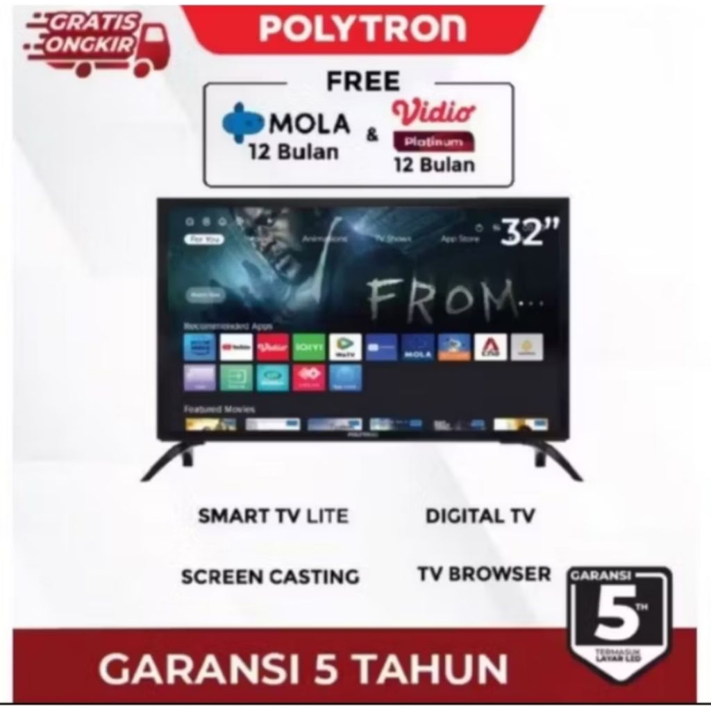 TV LED Polytron 32 Inci Smart/Polytron 32 Inci Smart TV