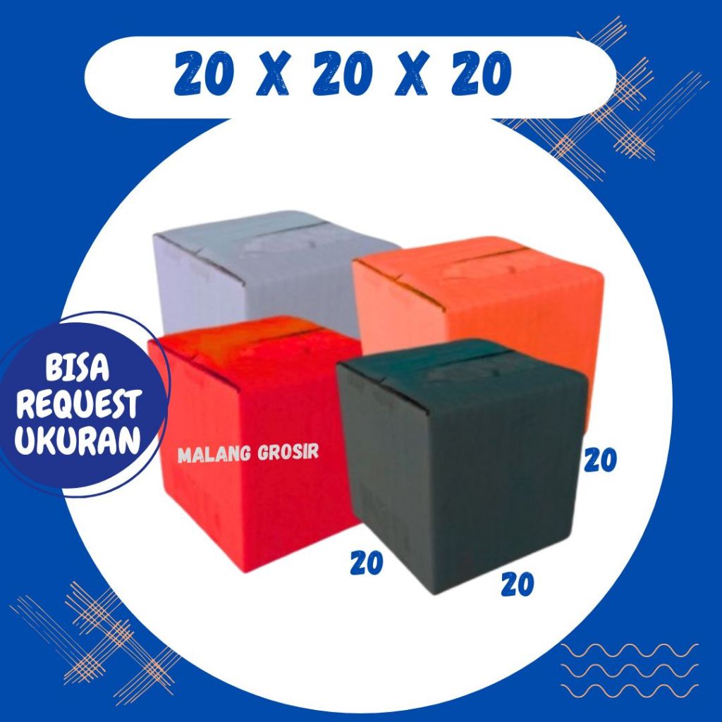 

Box 20x20x20 Kardus A1 Packing Karton Dus Kotak Kemasan Obat Botol Gelas Madu Jamu Malang Grosir