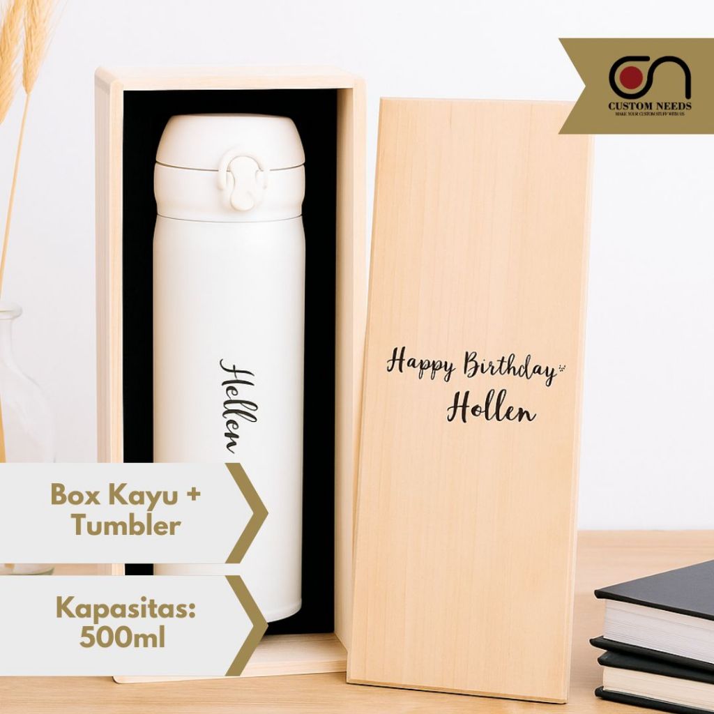 TUMBLER CUSTOM PREMIUM TUMBLER CUSTOM GRAFIR BOX KAYU GRAFIR