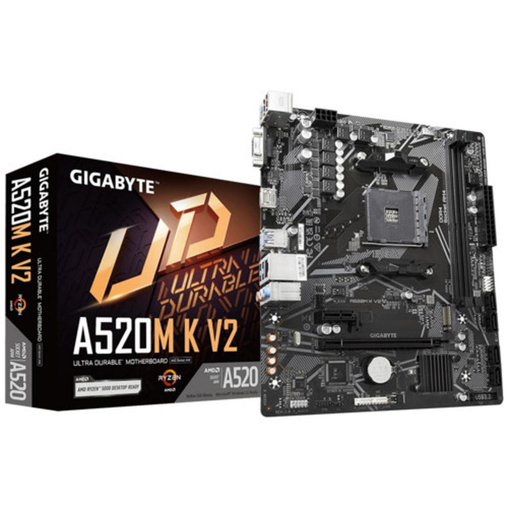 Gigabyte A520M K V2 Motherboard Micro ATX AMD A520 Socket AM4 DDR4