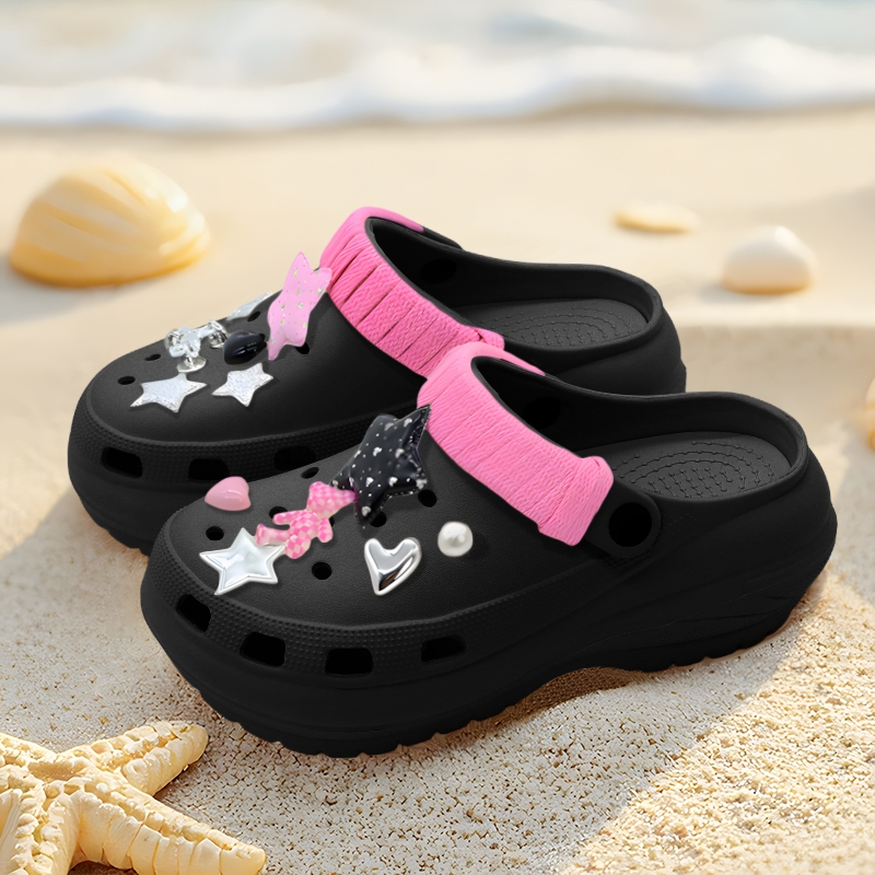 Sandal Baim Wanita Terbaru sandal kodok lucu sepatu wedges karet