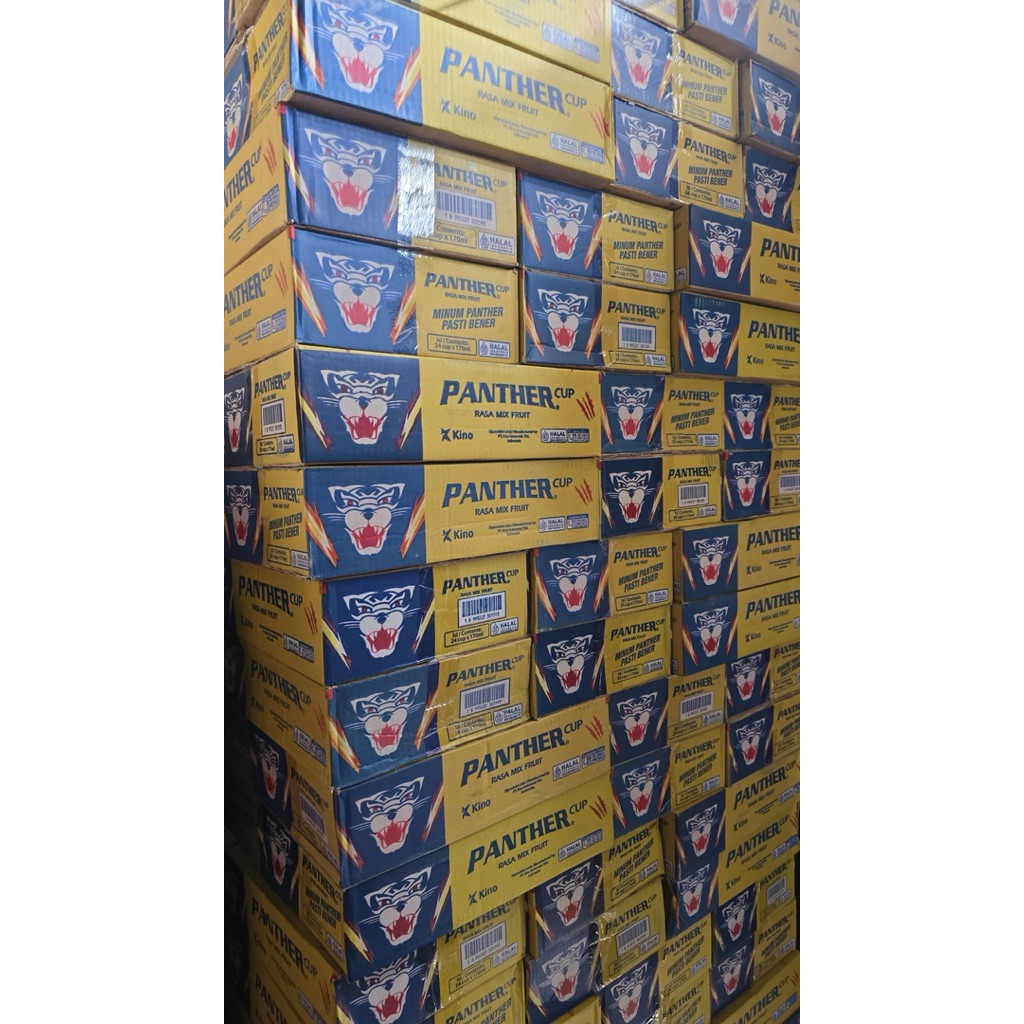 

Minuman Panther Cup 170ML/Isi 24 cup Kuning Rasa Mix Fruits