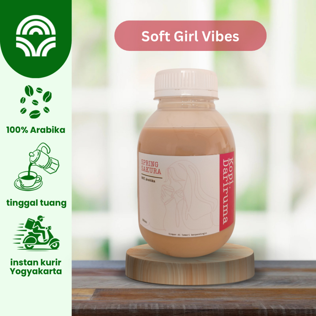 

Kopi Susu Botol Spring Sakura – Ready-to-Drink, Soft Girl Vibes, Minuman Kekinian