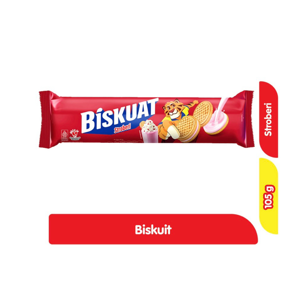 

Biskuat Sandwich Biskuit Stroberi 105 gram