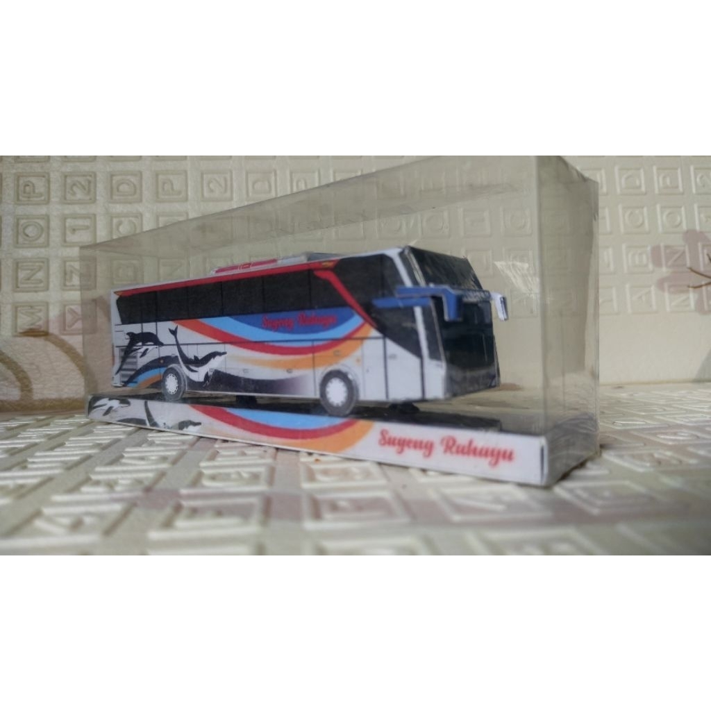 miniatur bus sugeng rahayu ekonomi (papercraft) murah