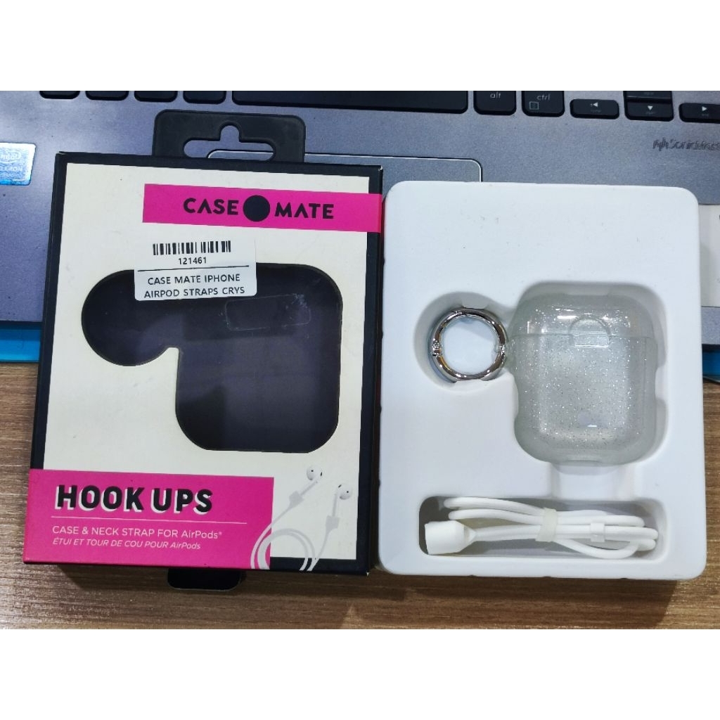 CASEMATE AIRPODS HOOK UPS XASE+NECK STRAP-SHEER CRYSTAL
