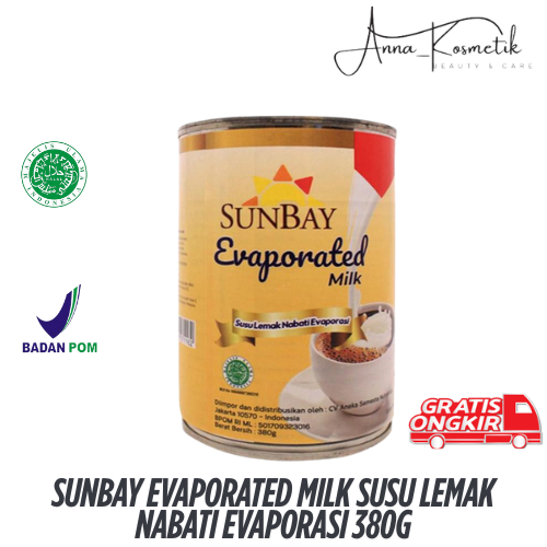 

Sunbay Evaporated Milk Susu Lemak Nabati Evaporasi 380g