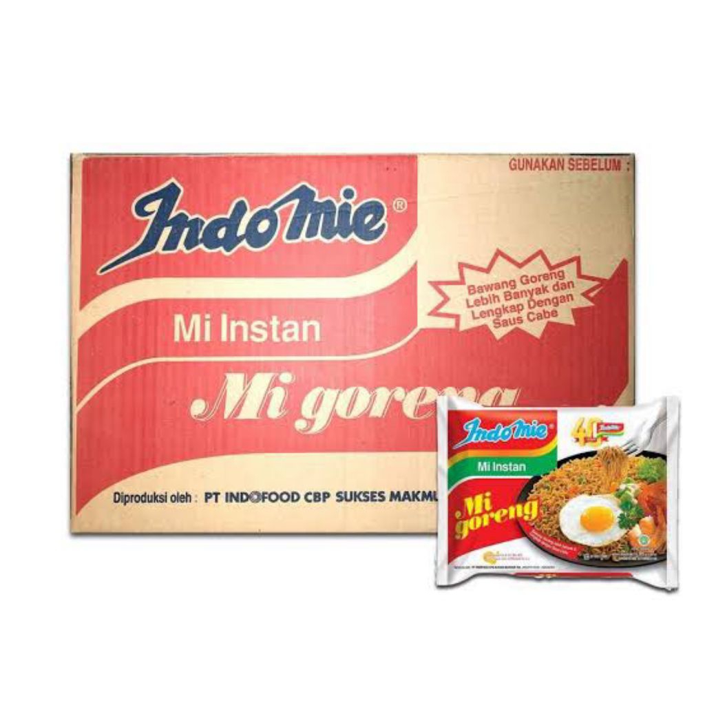 

Indomie Mi Goreng Mie Instan 1 Dus Isi 40 Pcs