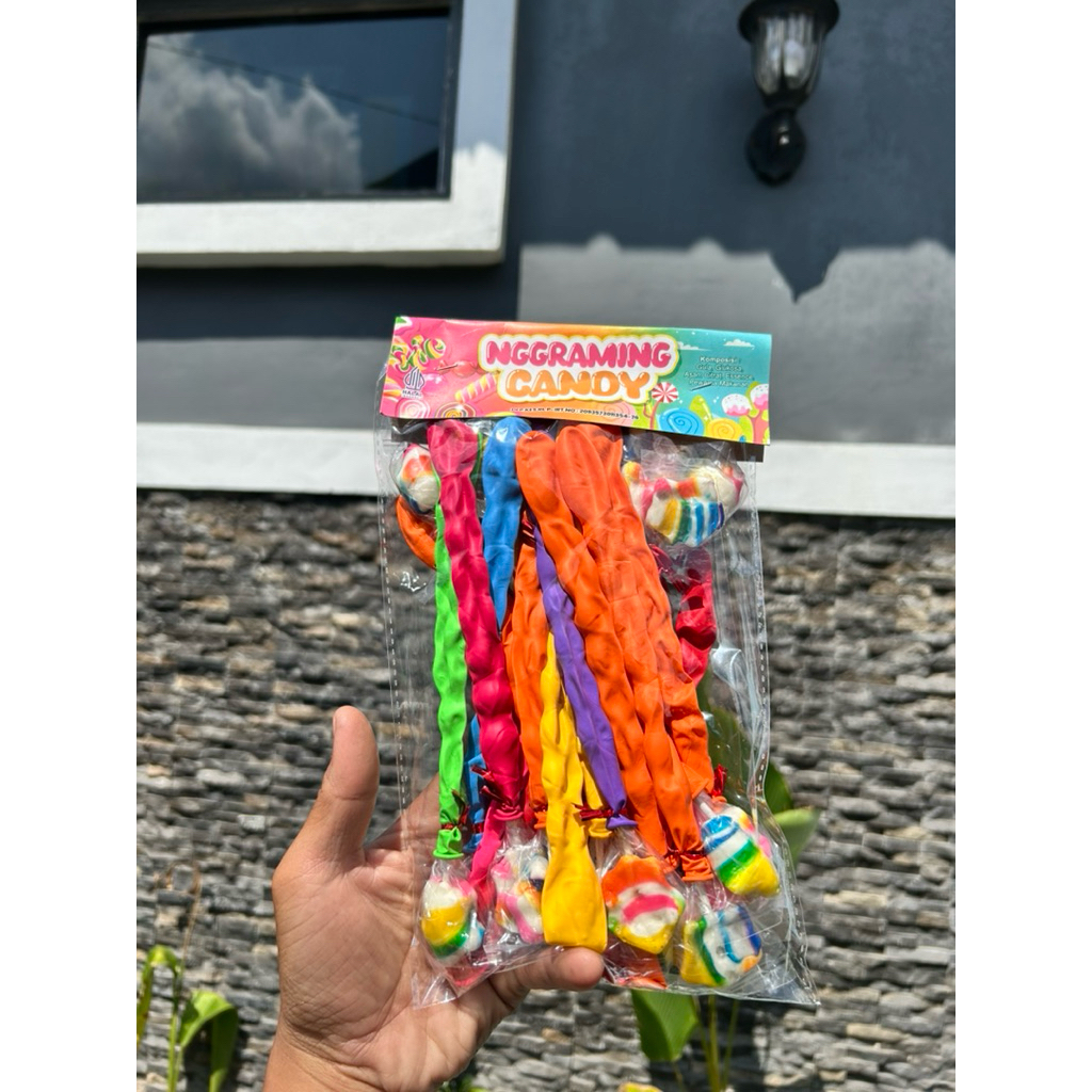 

Permen Berhadiah Balon panjang isi 20 pcs