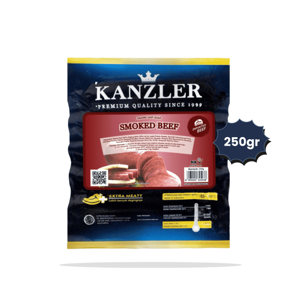 

KANZLER SMOKED BEEF 250GR | Frozen Food Kanzler Smoked Beef 250gr