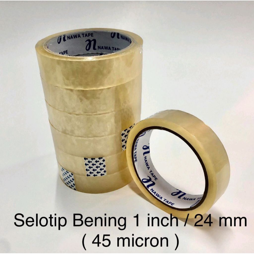

Selotip Bening 45 micron 72 yard (24 mm)