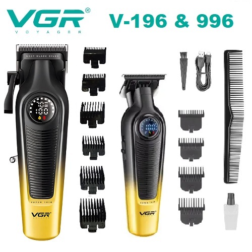 VGR V-196 & 996 2 in 1 Alat Cukur Combo Hair Clipper dan Hair Trimmer VGR 196 dan 996 Barber Combo
